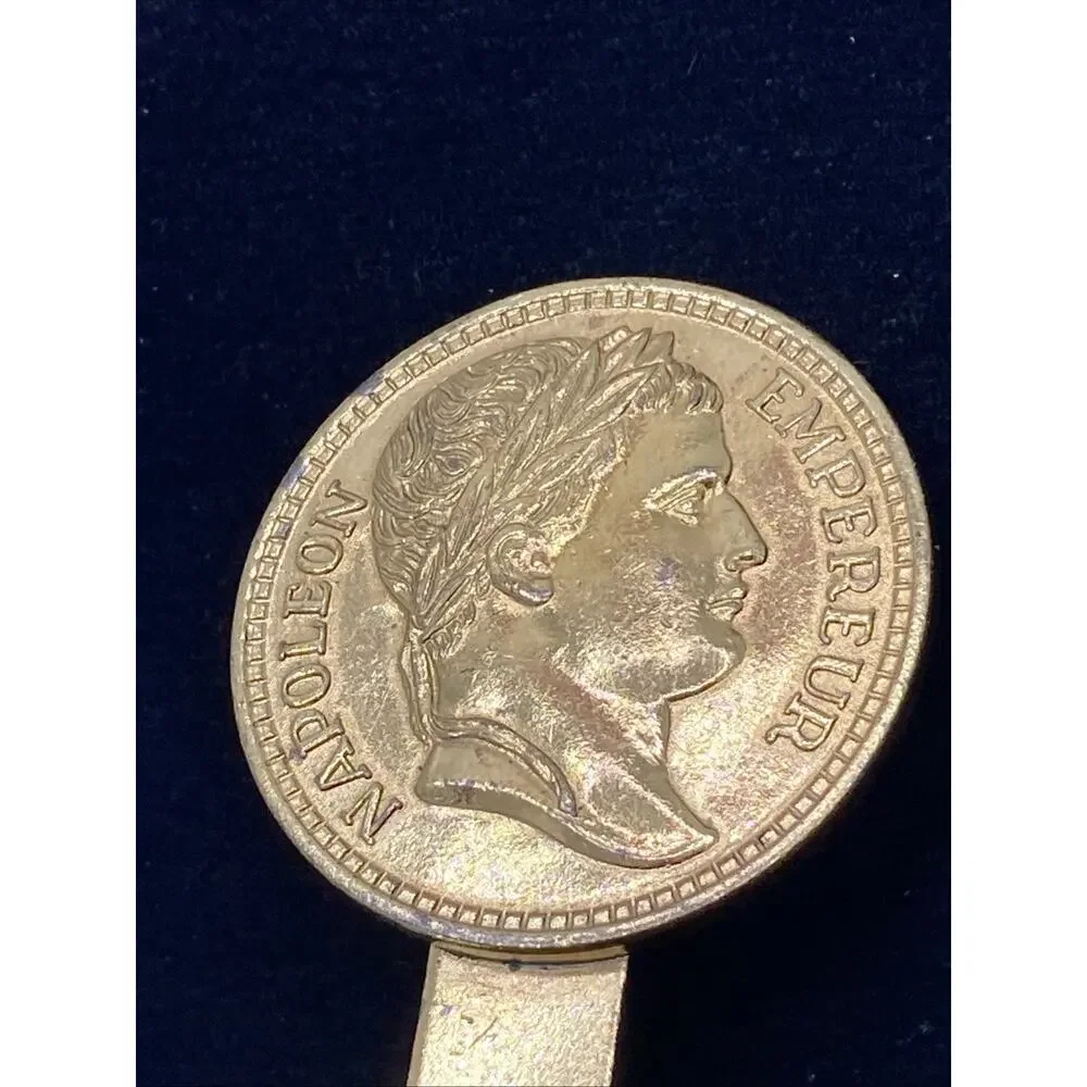 Vintage Napoleon Gold Tone Clip Tie Clip